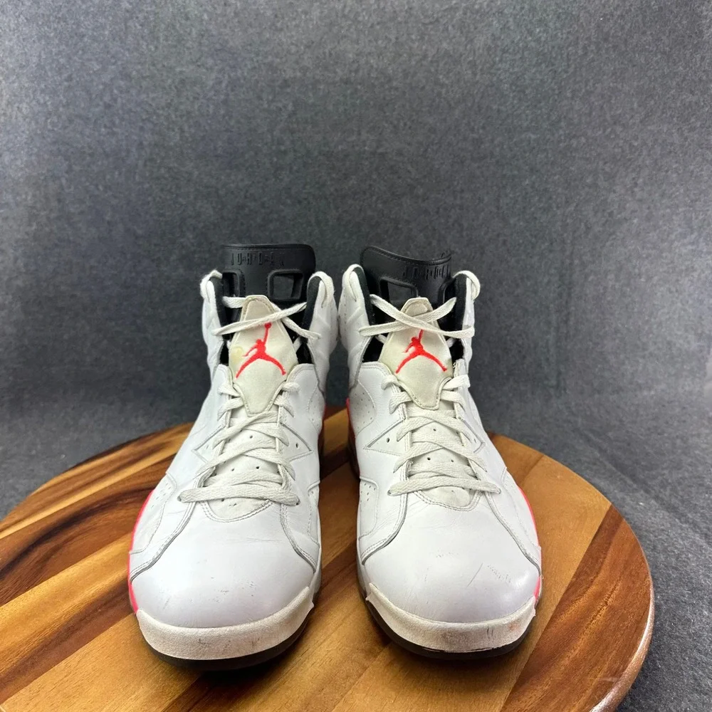 Air Jordan 6 Retro Infrared White Mens Size 14 2014 384664-123 White/Infrared